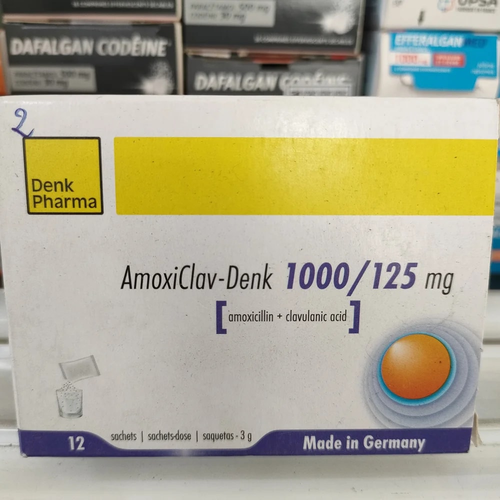 AmoxiClav-Denk 1000/125 1000 mg / 125 mg - Depot De Pharmacie "A" Kim Houy