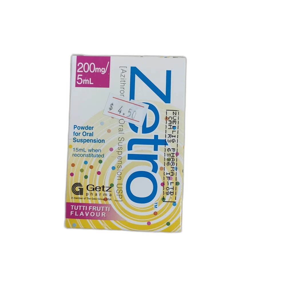 Zetro 200 mg / 5 mL - Depot de Pharmacie B Rotha