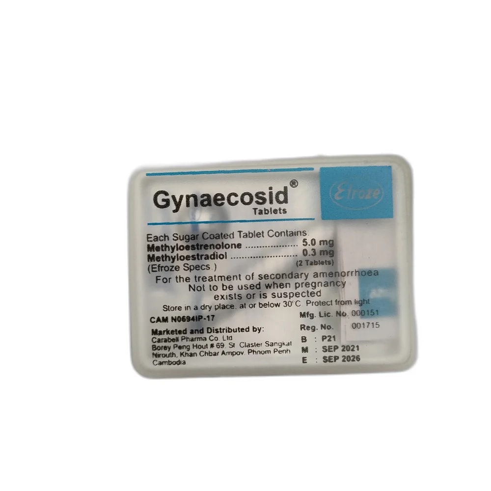 Gynaecosid 5 mg / 0.3 mg - PHARMACIE PUNLEU SOKPHEAP II