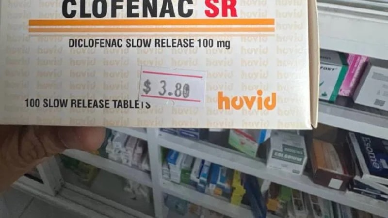 CLOFENAC SR Diclofenac Slow Release 100mg -  ឱសថស្ថាន សិរីសួស្ដី105K