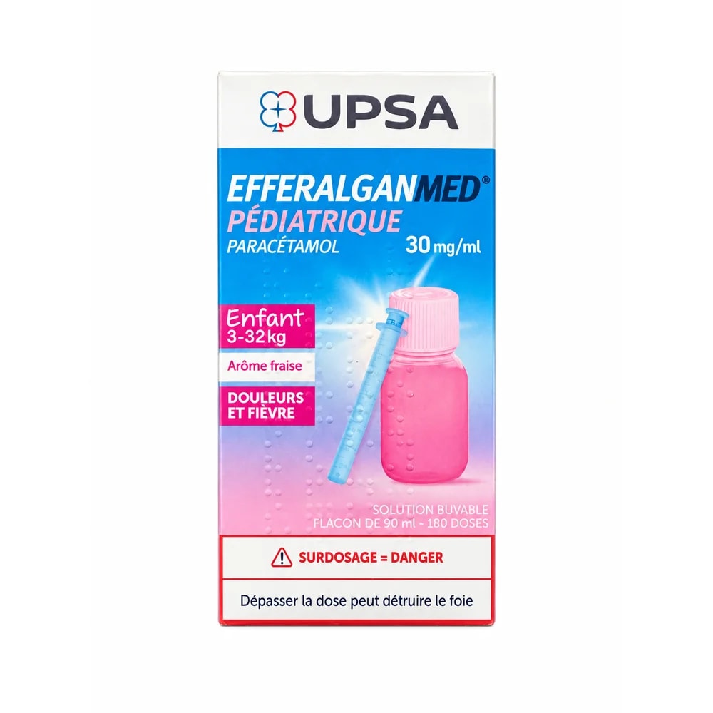 EfferalganMed Pédiatrique 30 mg/mL (paracetamol 3 g/100 mL) - PHARMCY ARUN REAS