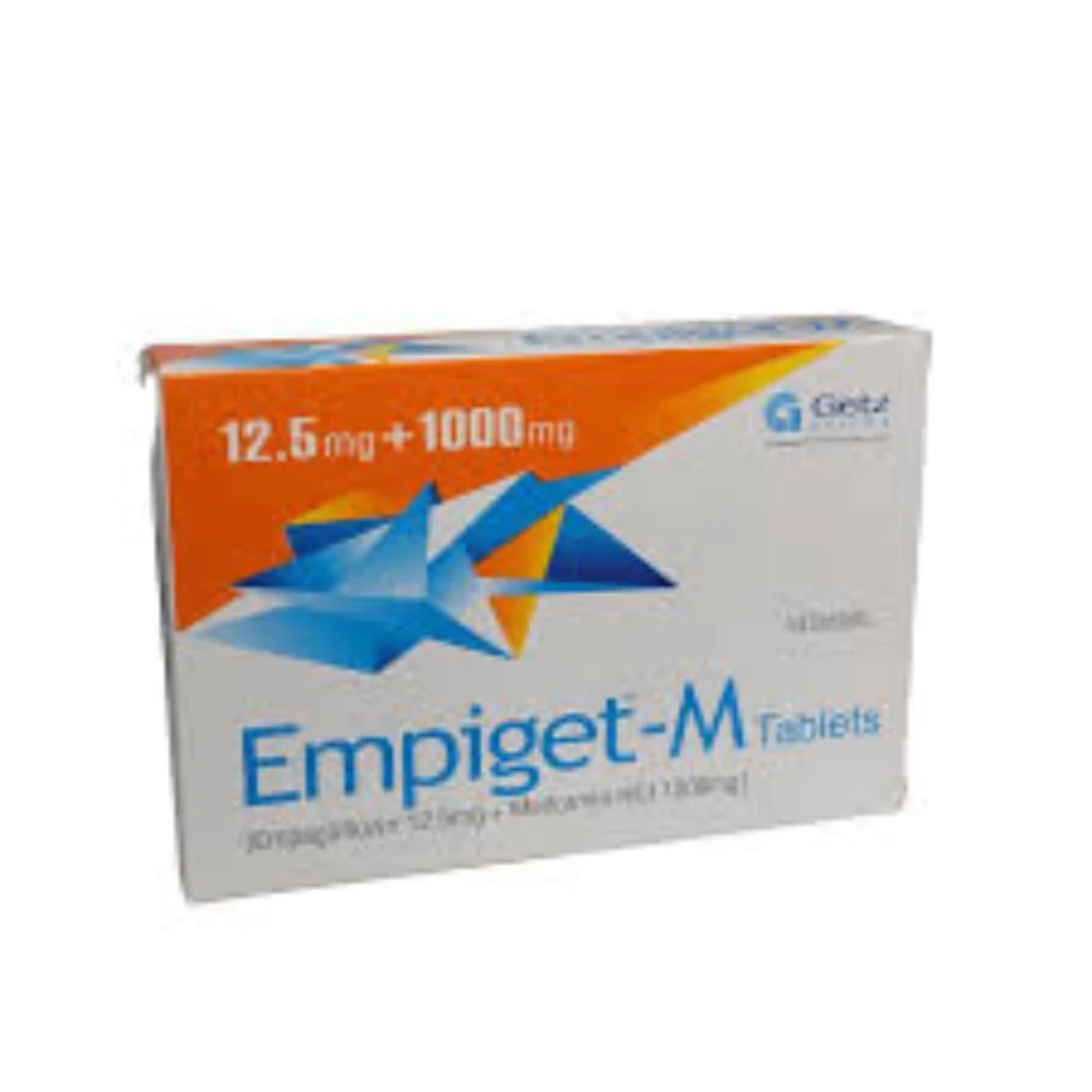 Empiget-M 12.5 mg / 1000 mg - Depot De Pharmacie "A" Kim Houy