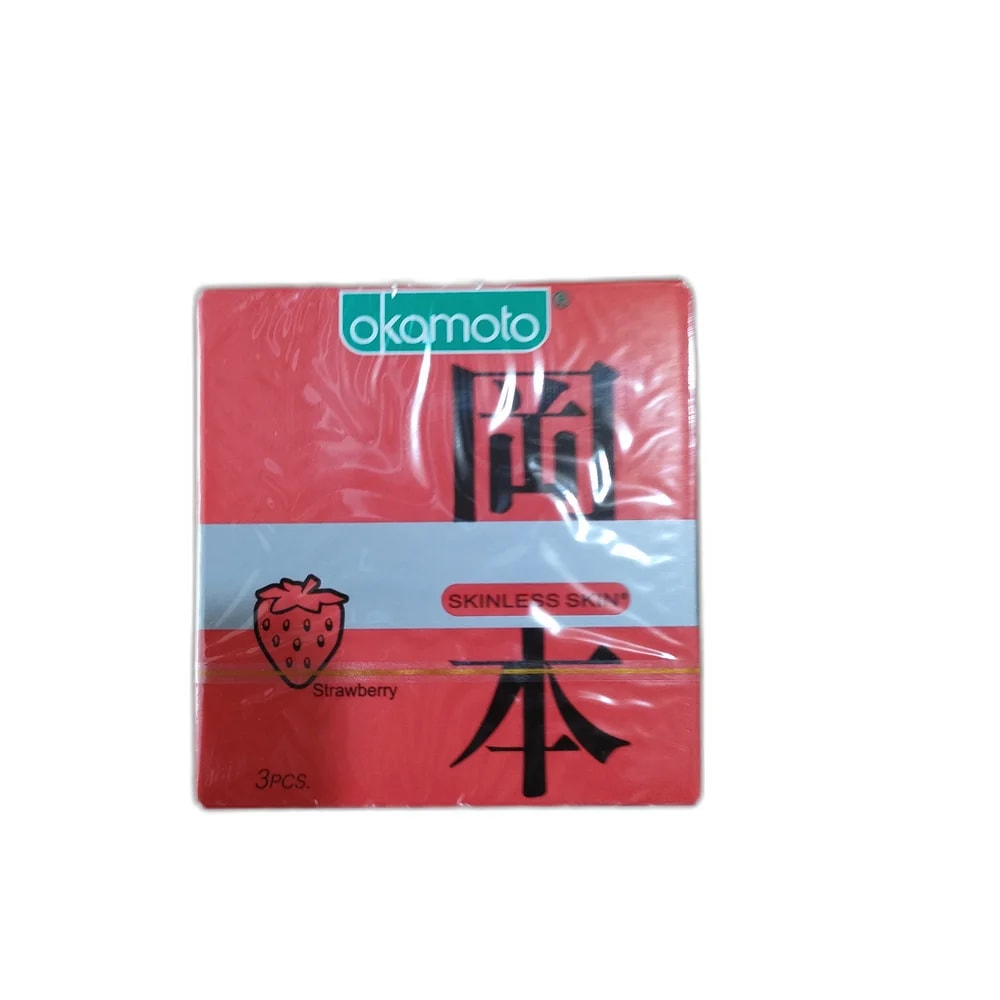 Okamoto Skinless Skin Strawberry - Reachvong Pharmacy
