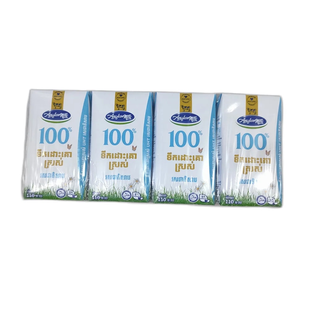 Angkor Milk 100% UHT Fresh Milk 110 ml - Depot de Pharmacie B Rotha