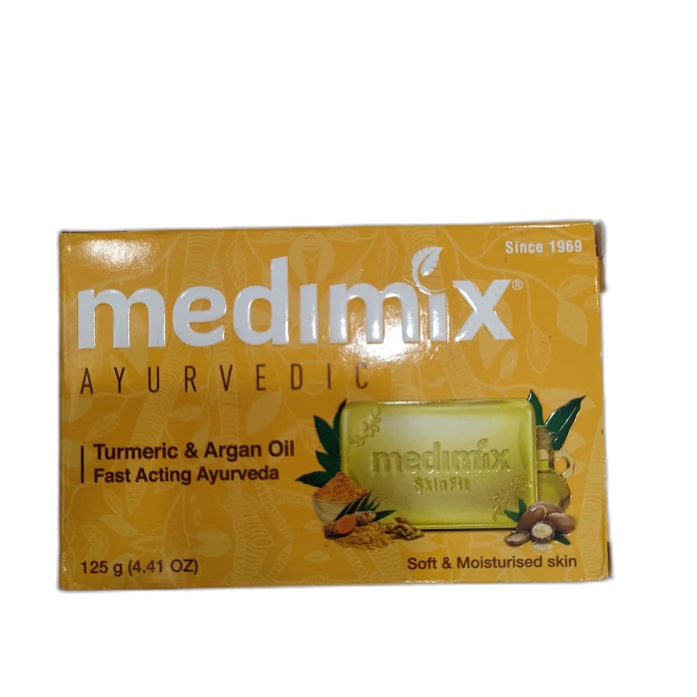 Medimix Ayurvedic Turmeric & Argan Oil 125 g - Reachvong Pharmacy