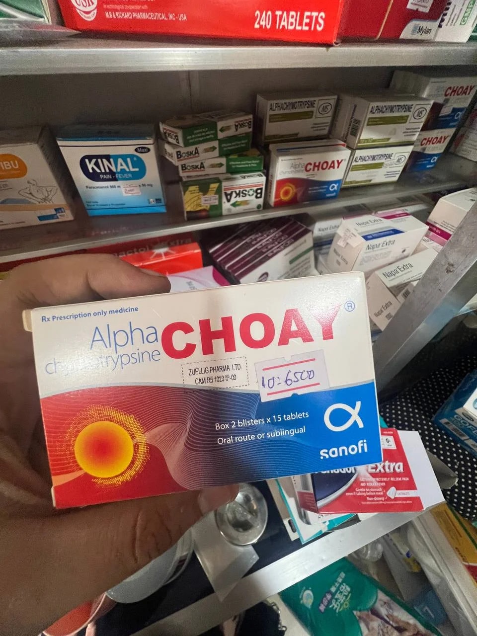 Alpha CHOAY Alpha chymotrypsine - MONGKUL SOKHAPHEAP PHARMACY