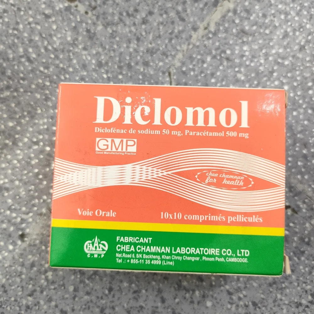 Diclomol 50 mg / 500 mg - Depot De Pharmacie "A" Kim Houy