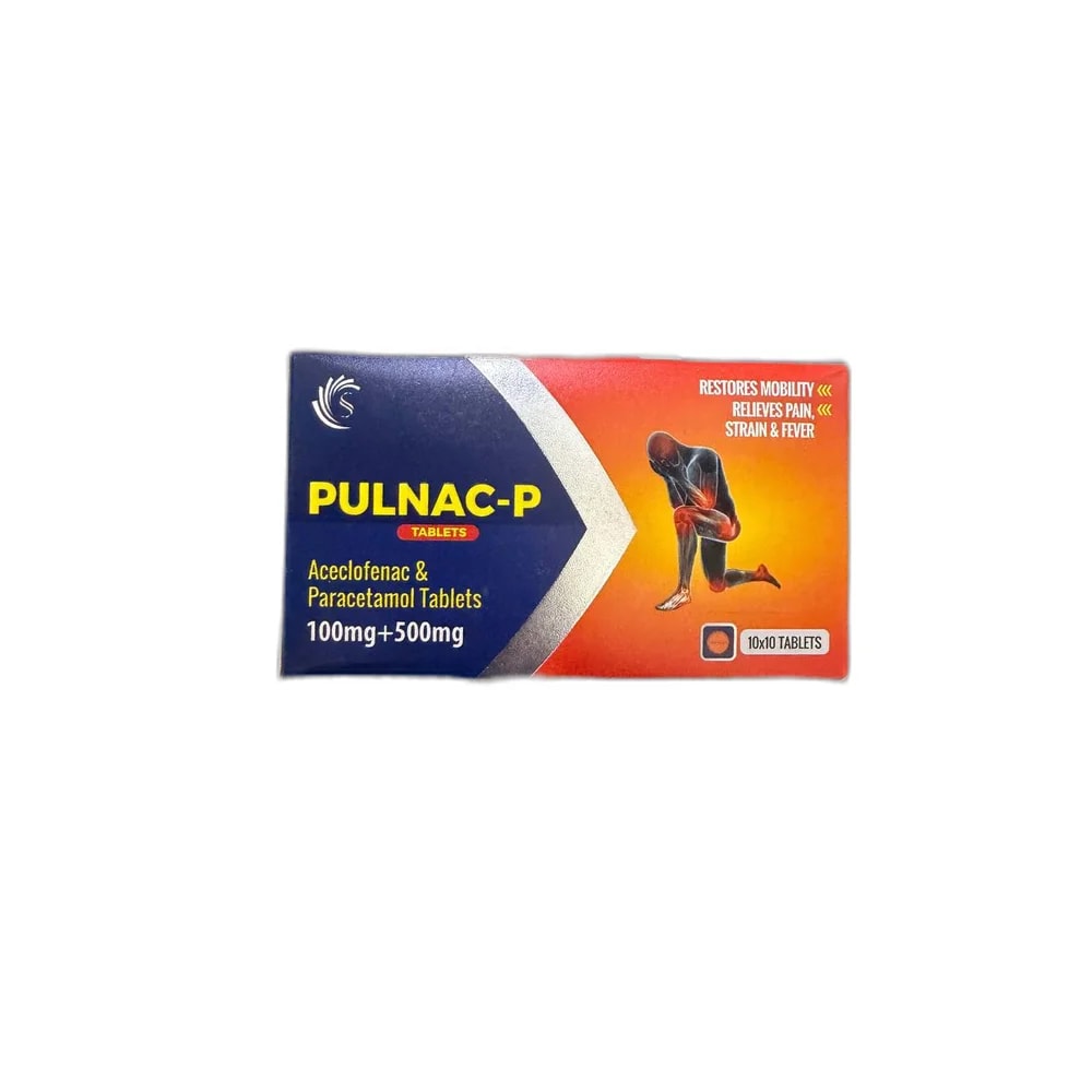Pulnac-P Aceclofenac 100 mg / Paracetamol 500 mg - Kim Yi