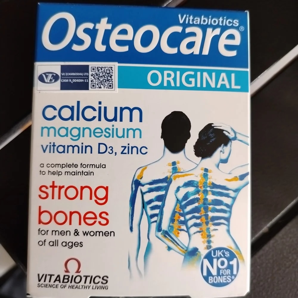 Osteocare Calcium 800 mg, Magnesium 300 mg, Vitamin D3 5 mcg, Zinc 10 mg per 2 tablets - CHEANIMUL PHARMACY