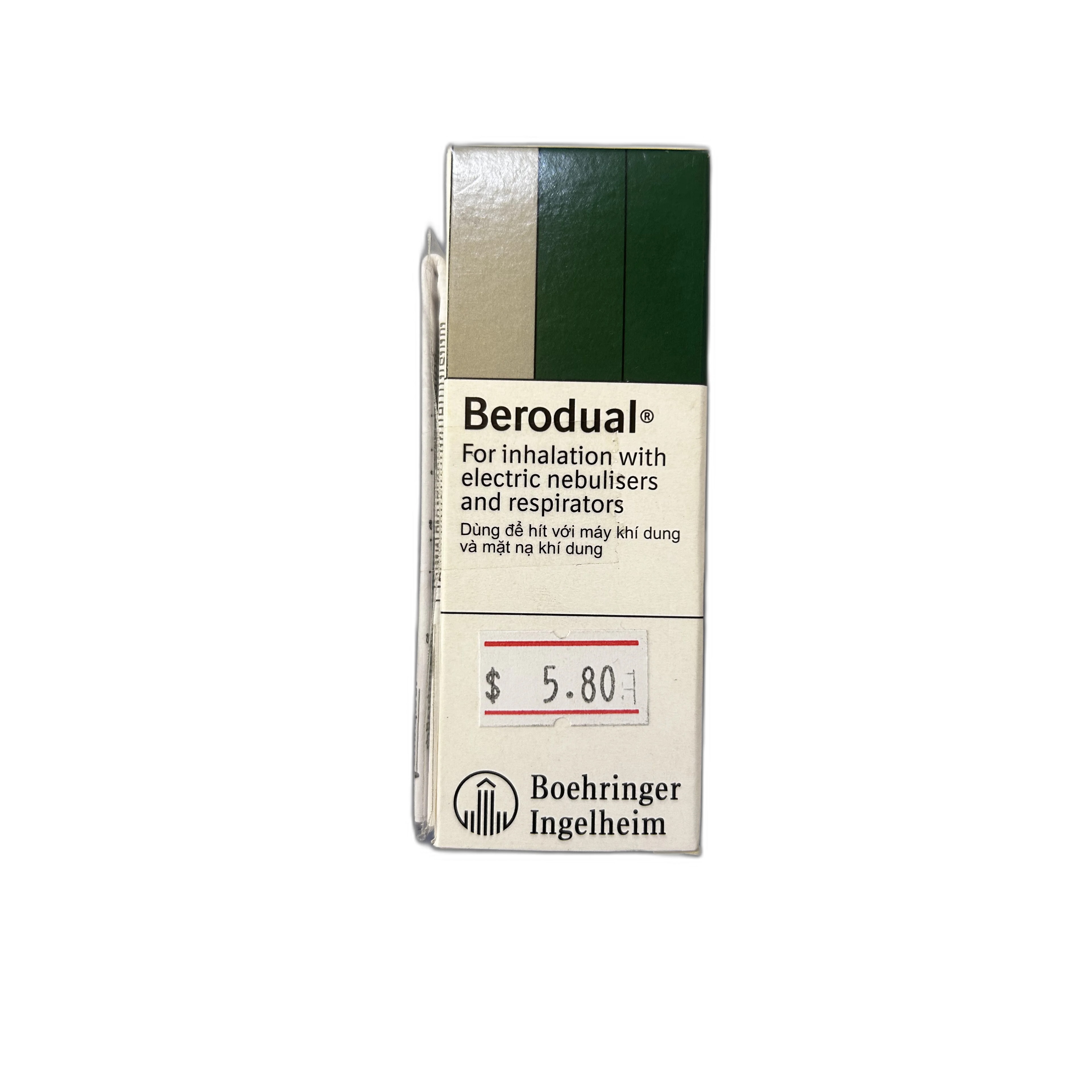 Berodual solution 1 mL contains ipratropium bromide 261 mcg and fenoterol hydrobromide 500 mcg - PRONETH PHARMA PHARMACY