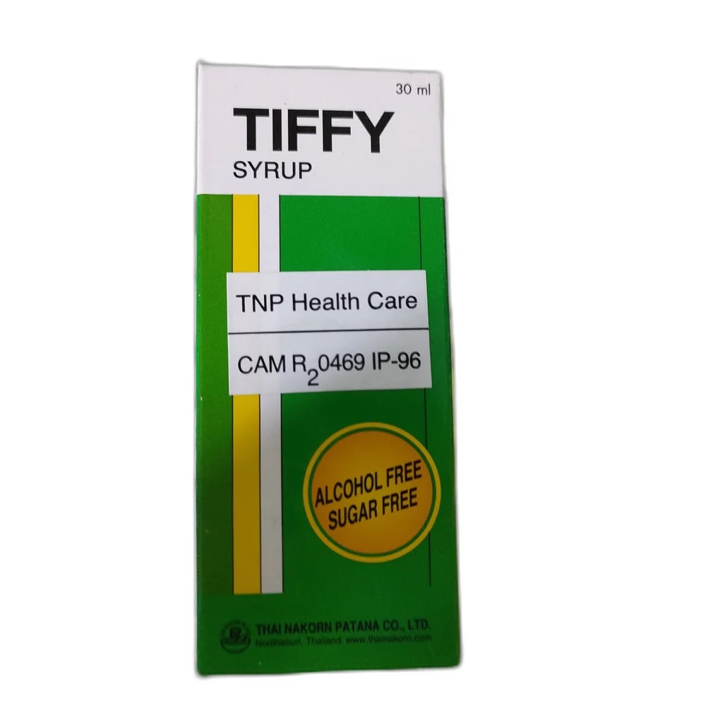 Tiffy Paracetamol 120 mg / Phenylephrine HCl 5 mg / Chlorpheniramine Maleate 1 mg per 5 ml - PHARMACIE PORNLEU PICH
