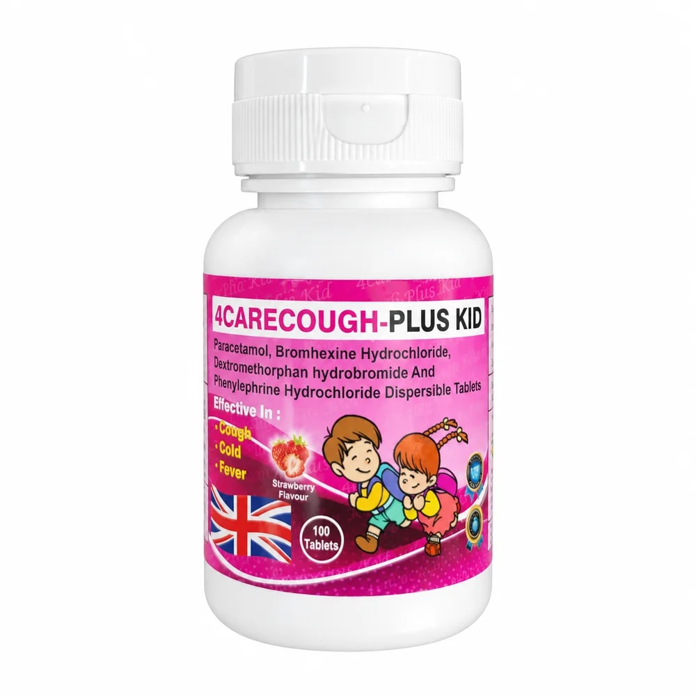 4Care Cough Plus Kid 325 mg / 4 mg / 10 mg / 5 mg - Reachiny Pharmacy