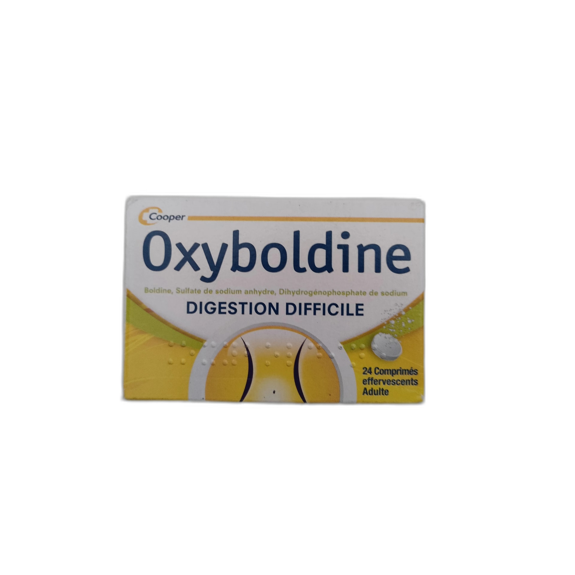 Oxyboldine 0.5 mg Boldine / 54 mg Sodium sulfate / 132 mg Sodium dihydrogenphosphate - PONLEU DOUNG DARA PHARMACY