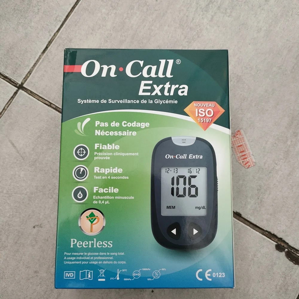 On Call Extra Blood Glucose Monitoring System Not available - Depot De Pharmacie "A" Kim Houy