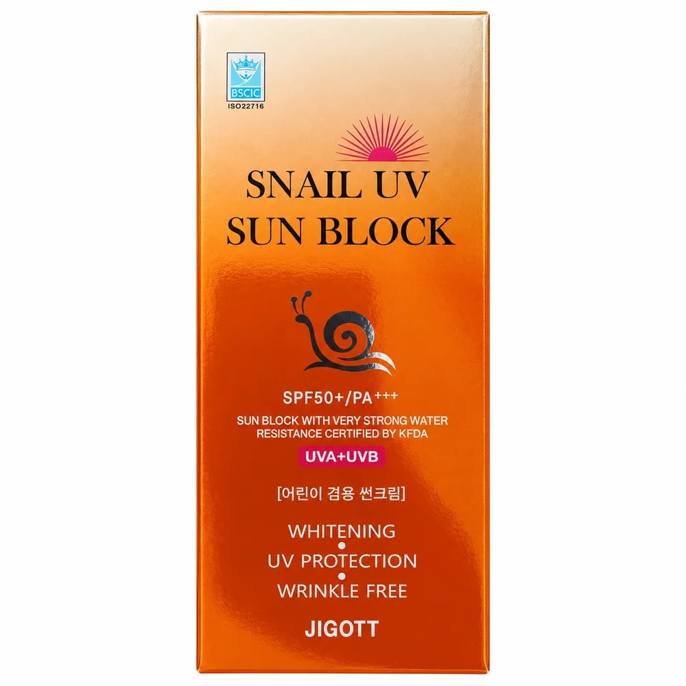 Jigott Snail UV Sun Block Cream SPF 50+ PA+++ - Pharmacy Krech hong