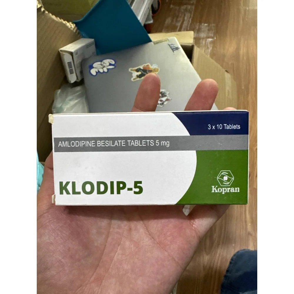 Klodip 5 mg amlodipine besilate tablets, 20 tablets - Kim Yi