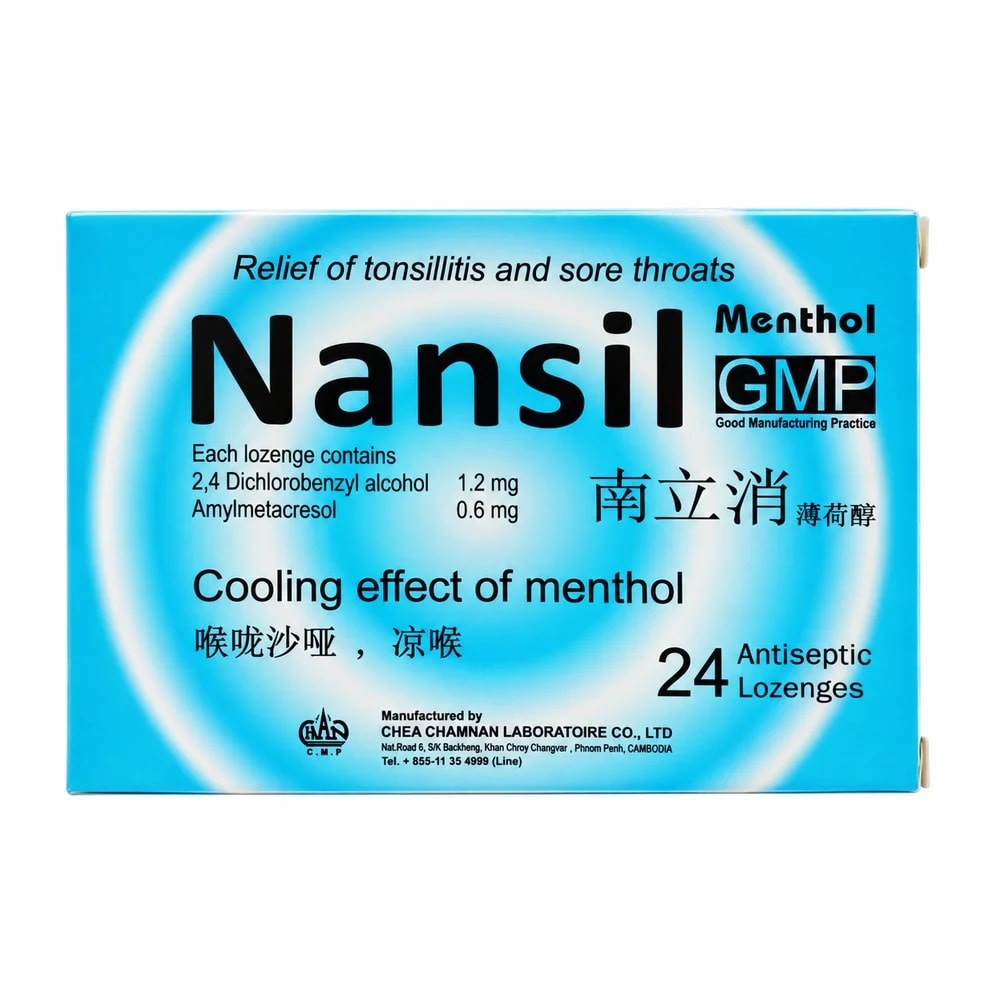 Nansil Menthol 1.2 mg / 0.6 mg - Pharmacy Krech hong