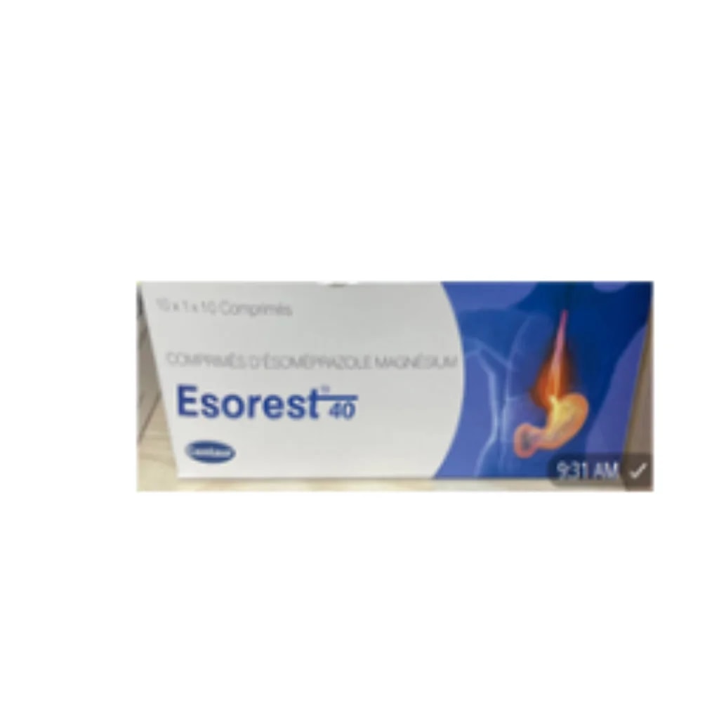 Esorest 40mg Tablet (Esomeprazole) Not available - Phnom Penh Care Pharmacy 2ND Floor / Under CENTRAL HOSPITAL