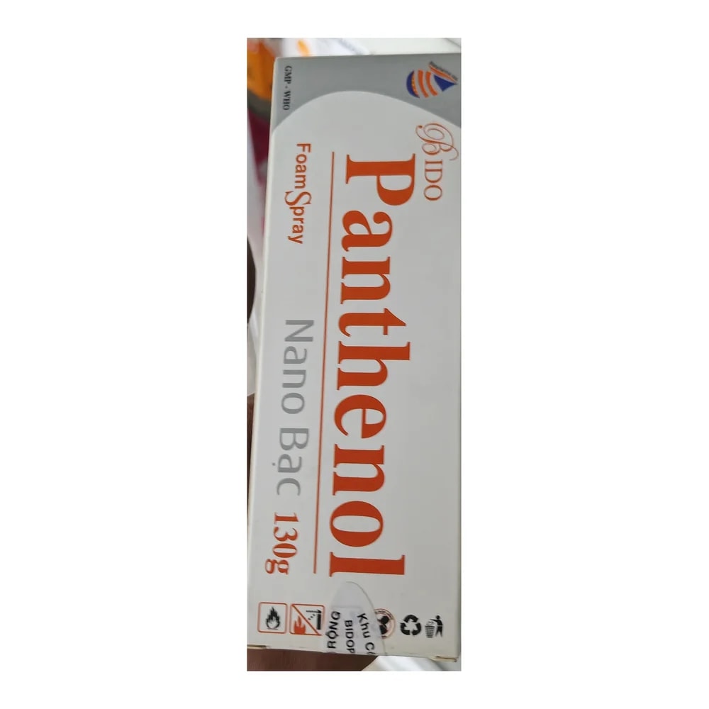 Bido Panthenol Nano Bạc Foam Spray Dexpanthenol 2% (130 g) - Morhachun Pharmacies