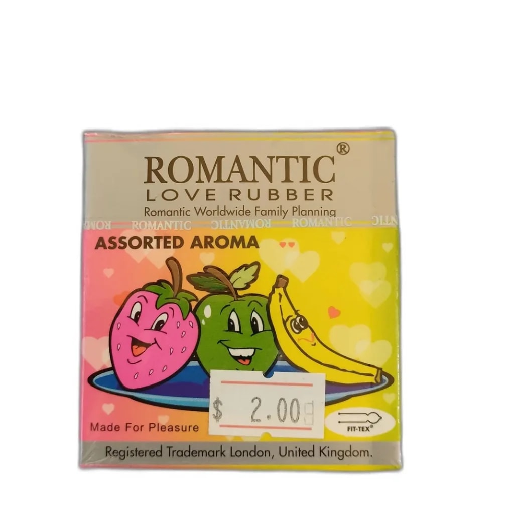 Romantic Love Rubber Assorted Aroma 3 condoms - PONLEU DOUNG DARA PHARMACY