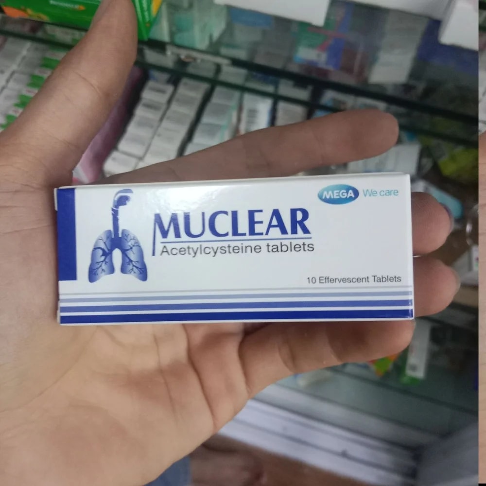 Muclear Acetylcysteine 600 mg effervescent tablets - Kim Yi