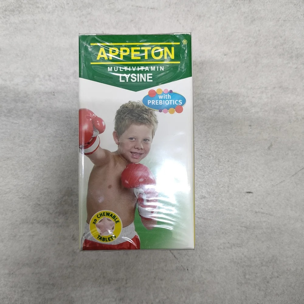 Appeton Multivitamin Lysine (20 Chewable) Per chewable tablet - Depot De Pharmacie "A" Kim Houy