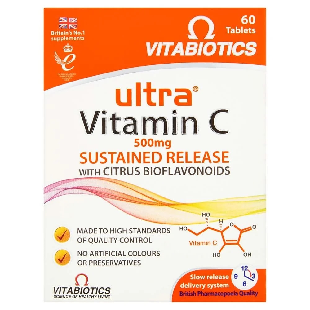 Vitabiotics Ultra Vitamin C Sustained Release 500 mg - u care pharmacy 