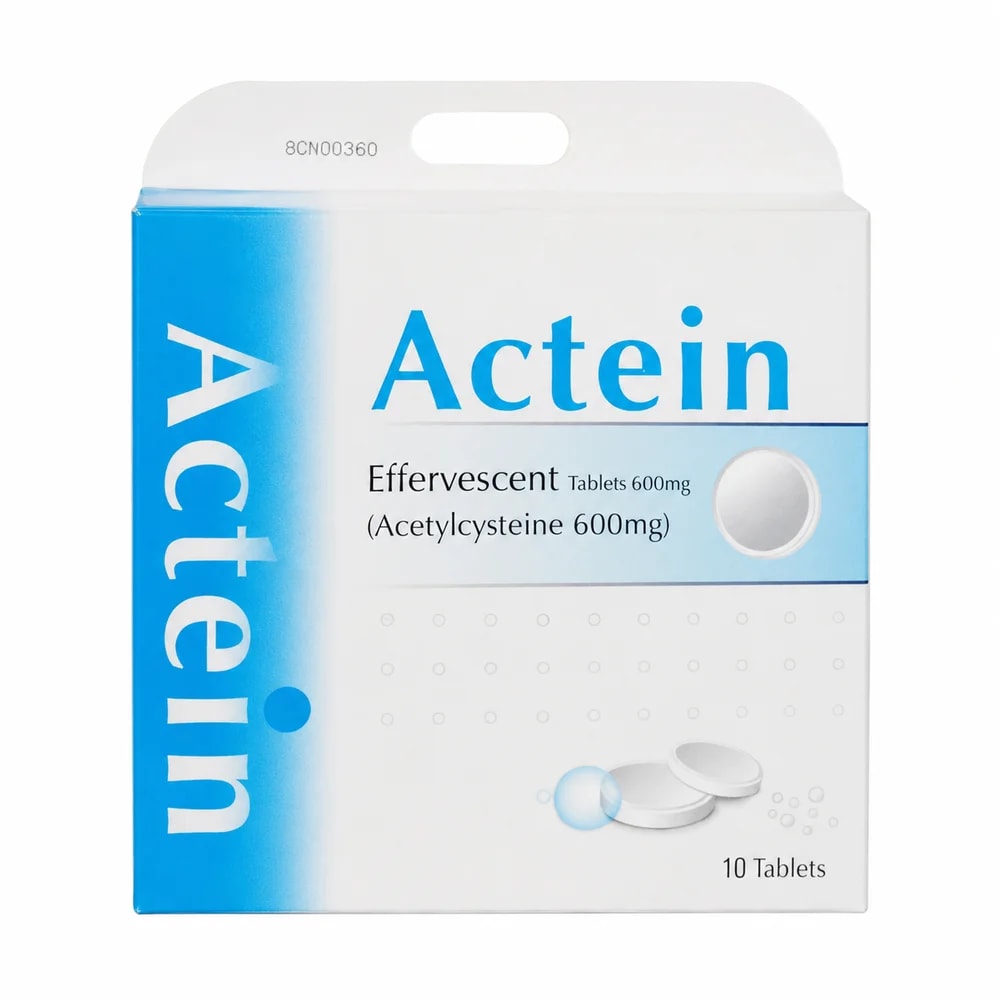 Actein Acetylcysteine 600 mg effervescent tablets - Kim Yi