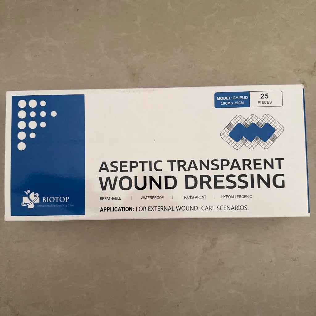 ASEPTIC TRANSPARENT WOUND DRESSING 10cm x 25cm 10 cm x 25 cm - PONLEU DOUNG DARA PHARMACY