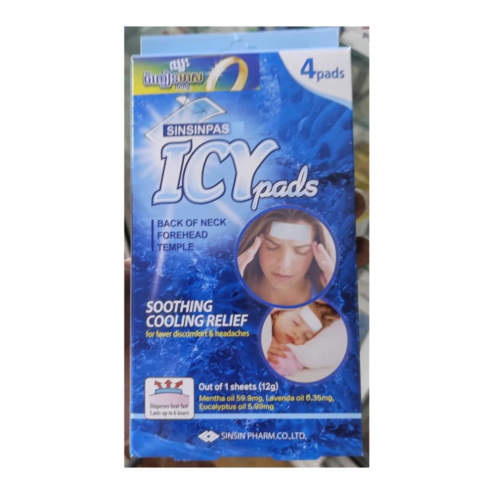 Sinsinpas Icy Pads 12 g per sheet - Morhachun Pharmacies