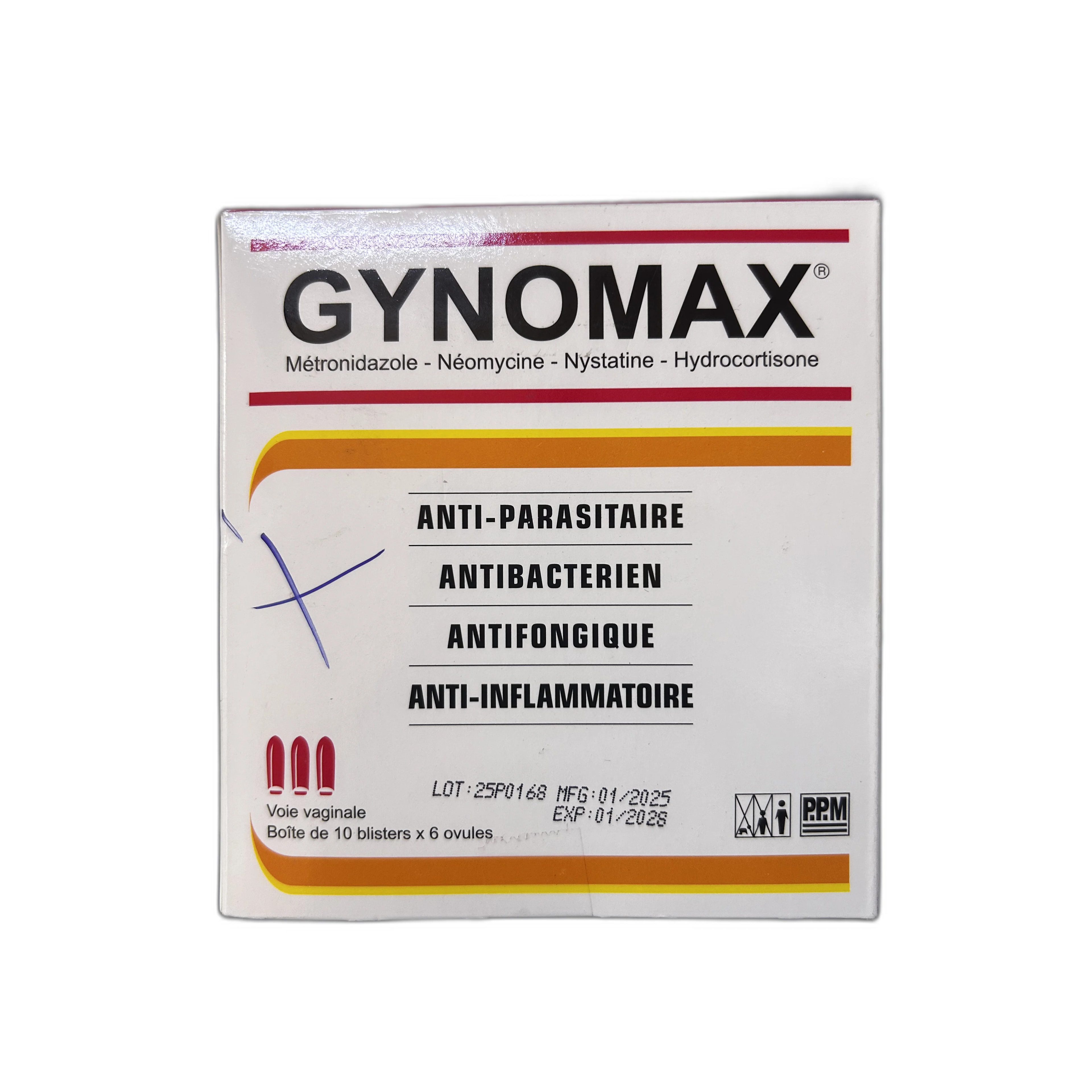 Gynomax vaginal ovules 10 blister x 6 ovules Not available - PRONETH PHARMA PHARMACY