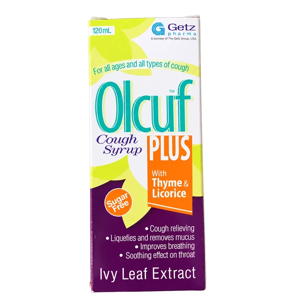 Olcuf Plus Ivy leaf extract 70 mg + Licorice extract 43.4 mg + Thyme extract 43 mg / 10 mL - ហ្វាម៉ាសង់តេ