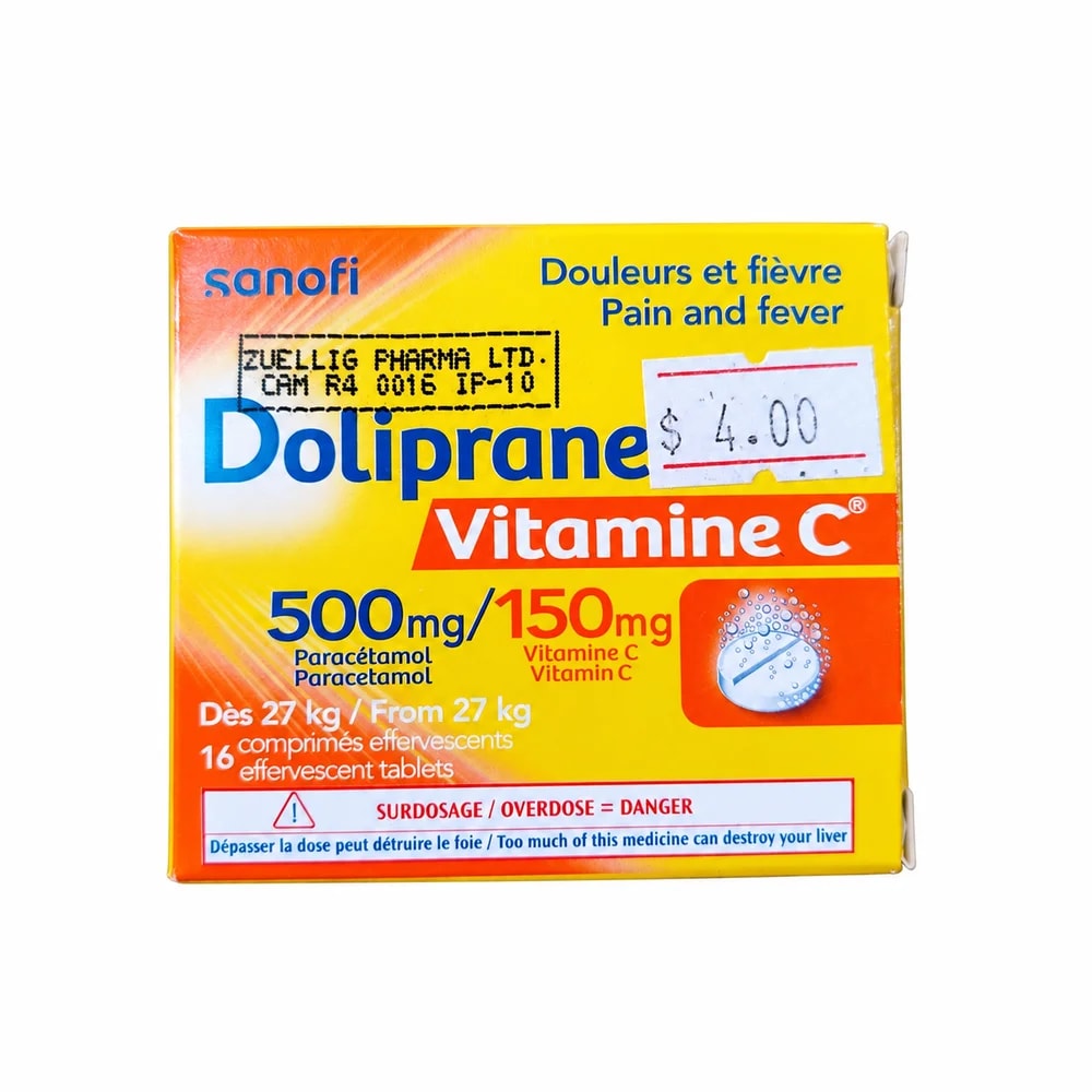 Doliprane Vitamine C 500 mg / 150 mg - ហ្វាម៉ាសង់តេ