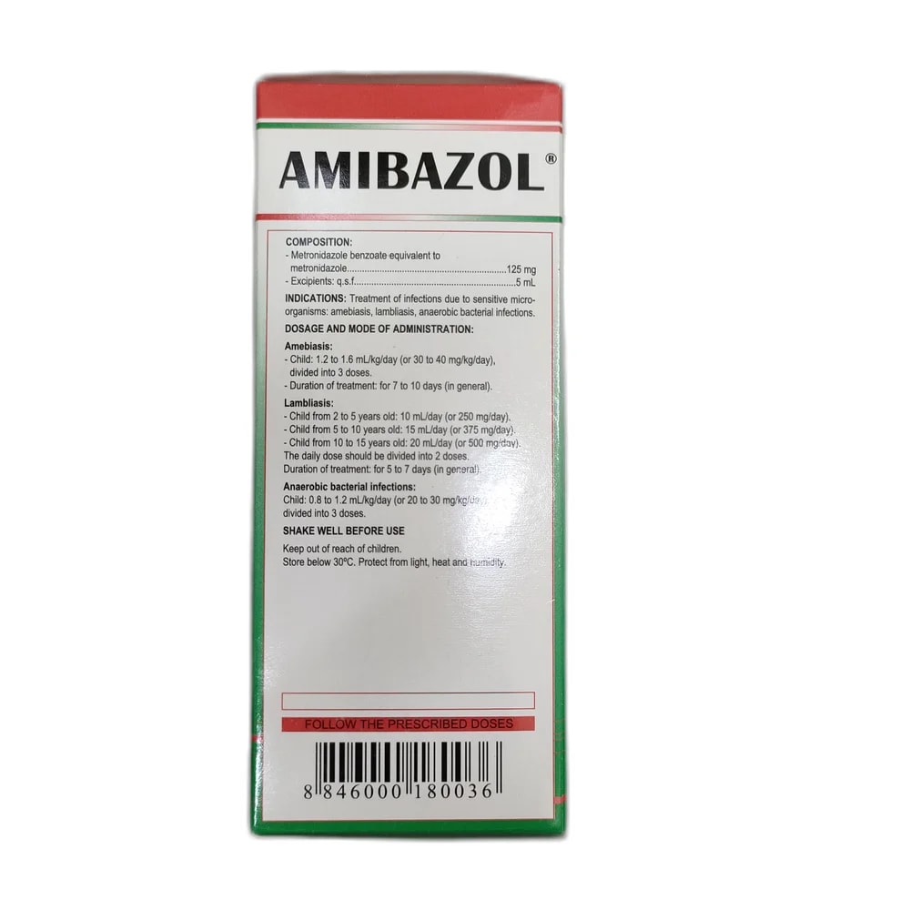 Amibazol 125 mg/5 ml - Depot De Pharmacie "A" Kim Houy
