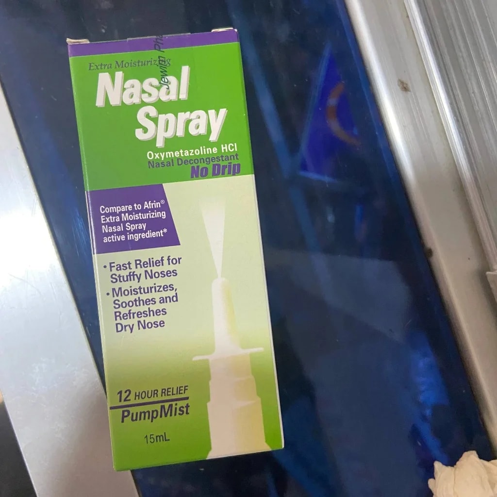 No Drip Nasal Spray Oxymetazoline HCl 0.05% Nasal Decongestant 15ml - MONGKUL SOKHAPHEAP PHARMACY