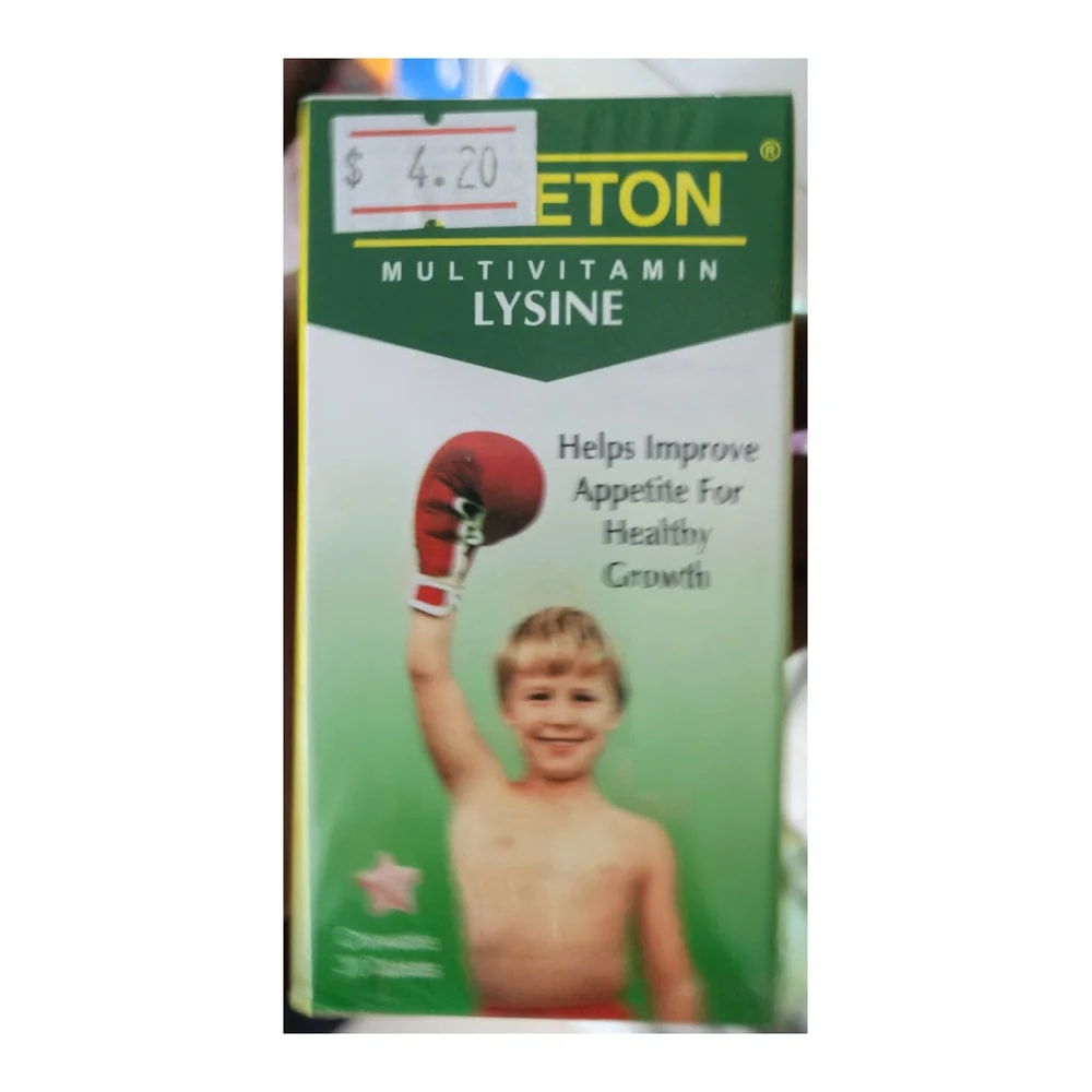 Appeton Multivitamin Lysine L-Lysine HCl 50 mg + multivitamins (per tablet) - Morhachun Pharmacies