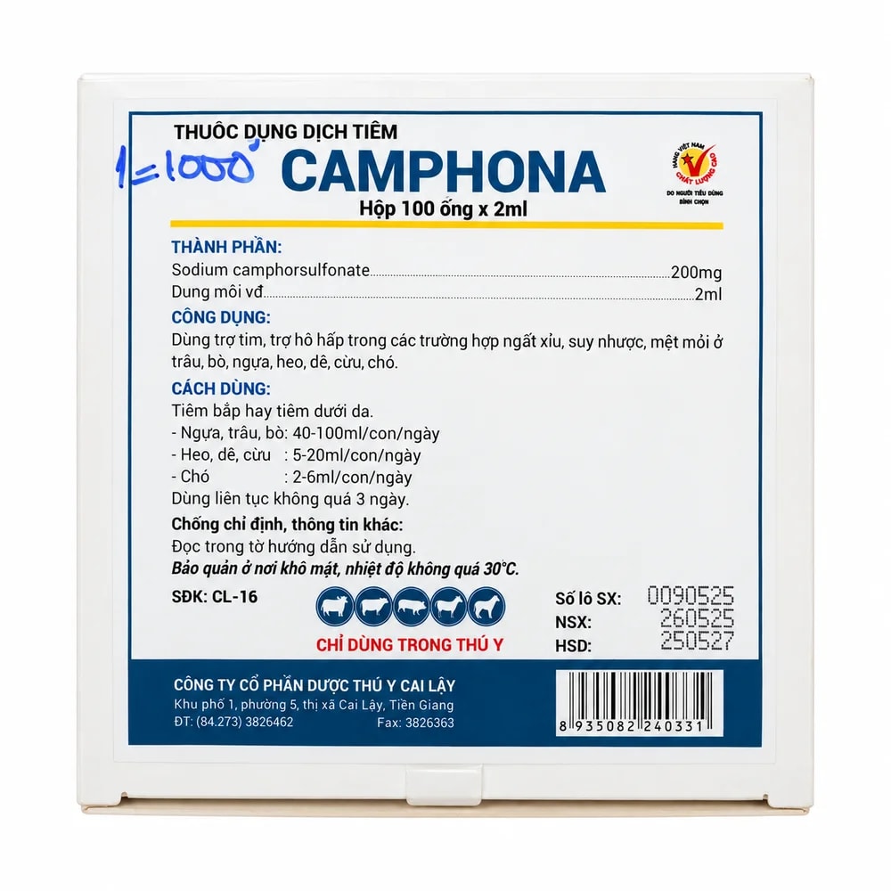 Camphona 200 mg / 2 ml - Pharmacy Krech hong