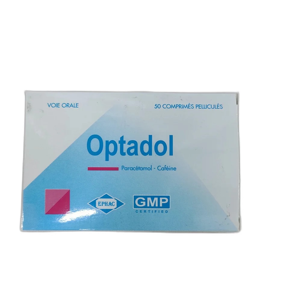 Optadol Paracetamol 250 mg + Caffeine 25 mg - Depot de Pharmacie B Rotha