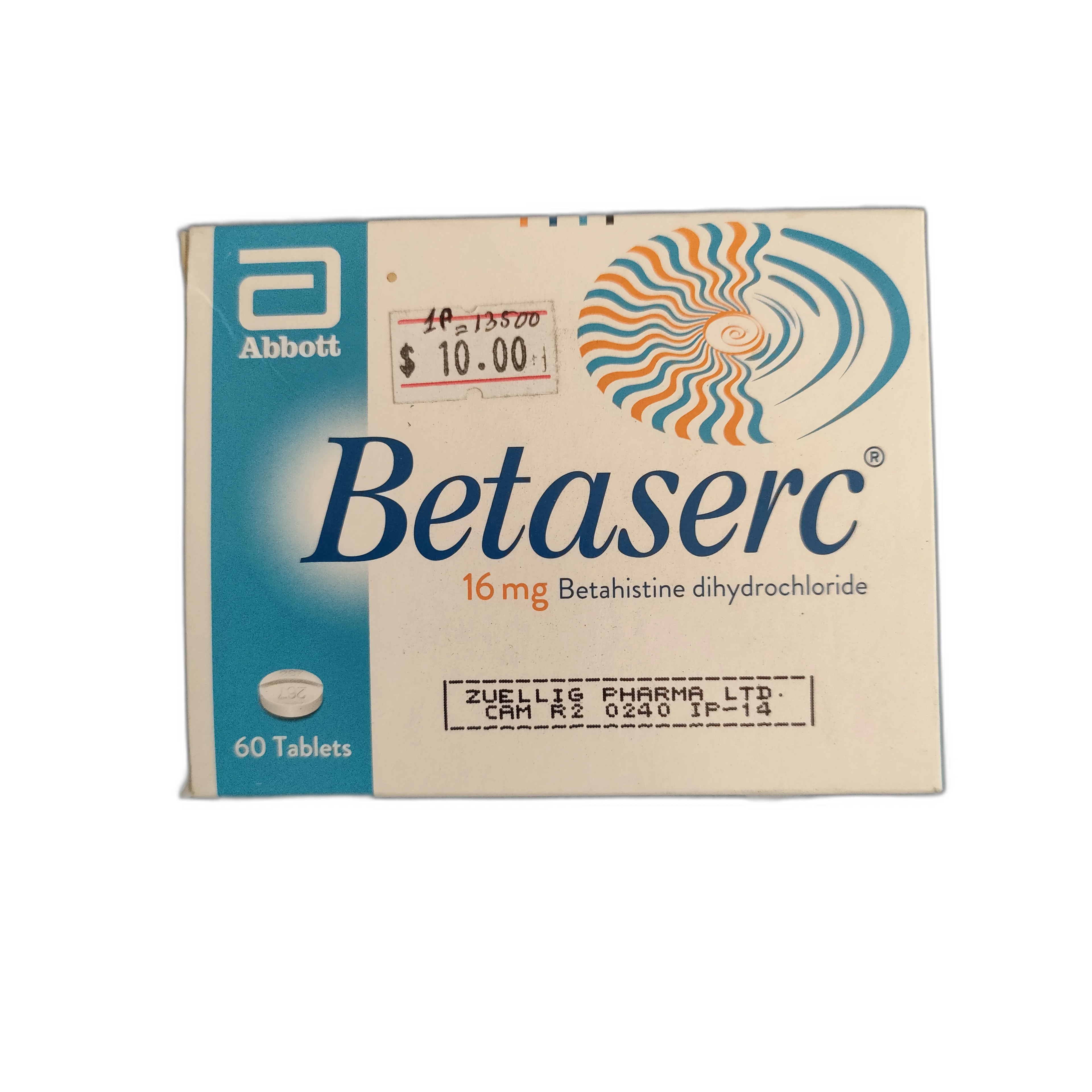 Betaserc 16 mg tablets 16 mg - PRONETH PHARMA PHARMACY