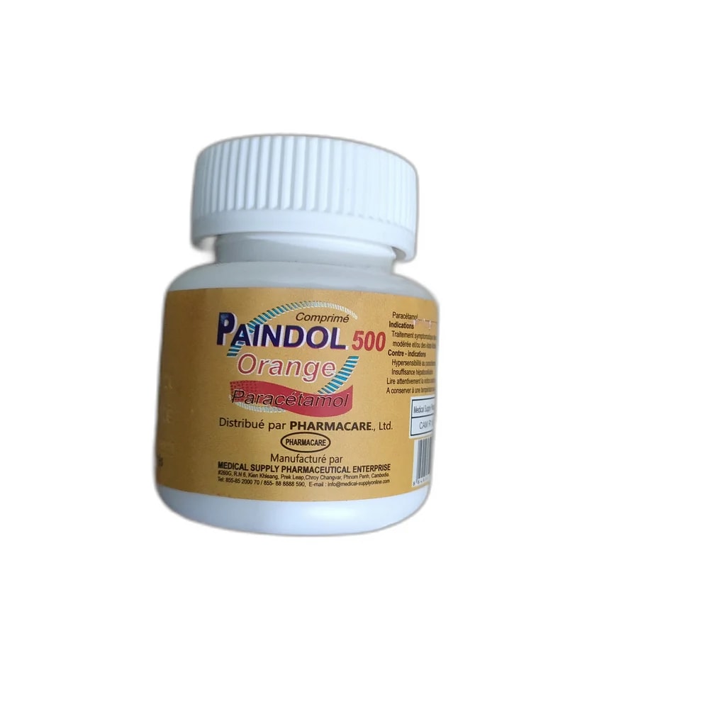 Paindol 500 Orange 500 mg - PHARMACIE MONGKUL