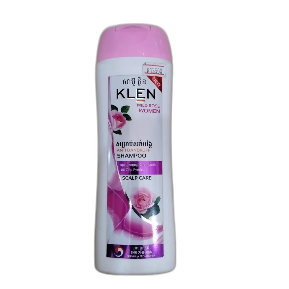 KLEN Wild Rose Women Anti-Dandruff Shampoo 320 ml - PHARMACIE LA BELLE PHARMA 