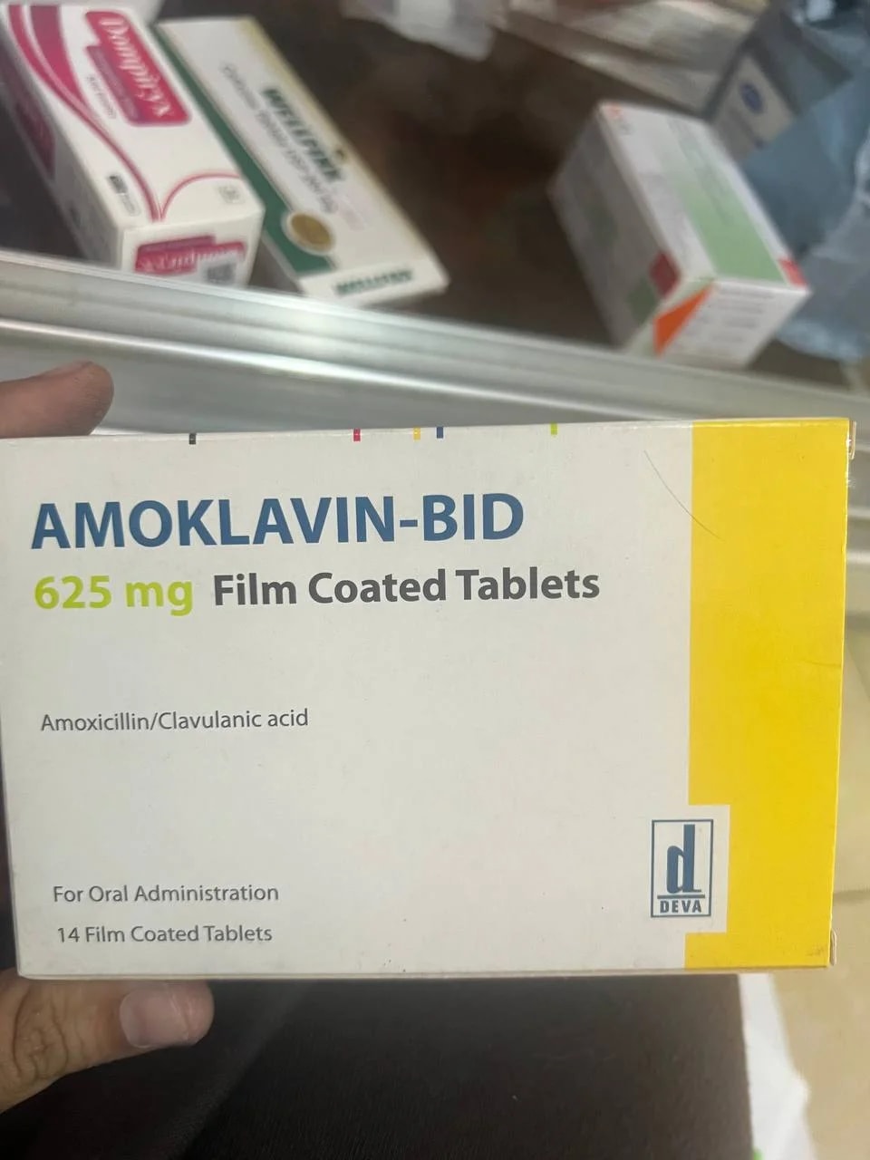 AMOKLAVIN-BID-625 Amoxicillin 500mg + Clavulanic acid 125mg - MONGKUL SOKHAPHEAP PHARMACY