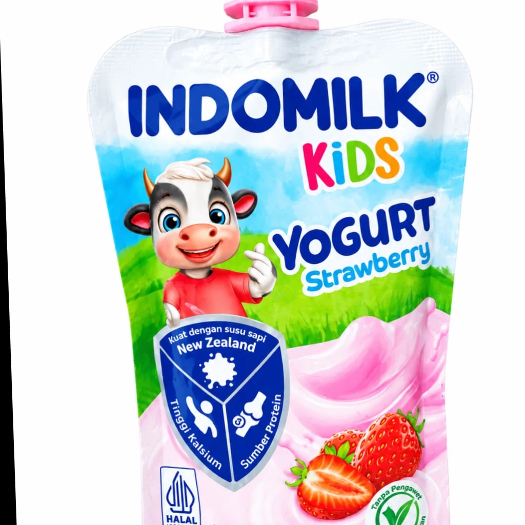 Indomilk kids yogurt strawberry 70g - ឱសថស្ថាន សុខលាភ