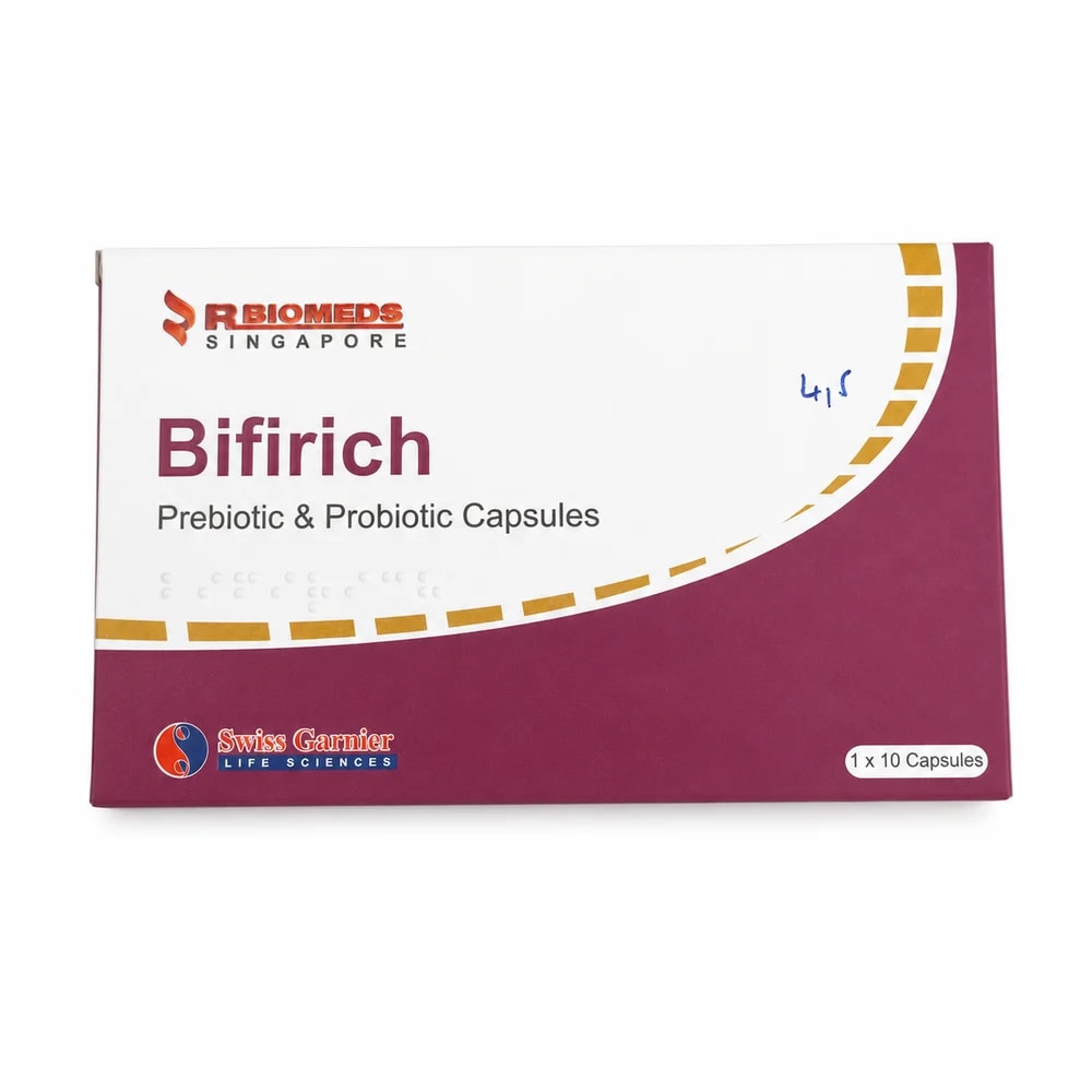 Biffrich Streptococcus faecalis 30 million CFU / Clostridium butyricum 2 million CFU / Bacillus mesentericus 1 million CFU / Lactic acid bacillus 50 million CFU per capsule - Preah Chan Tep Pharmacy