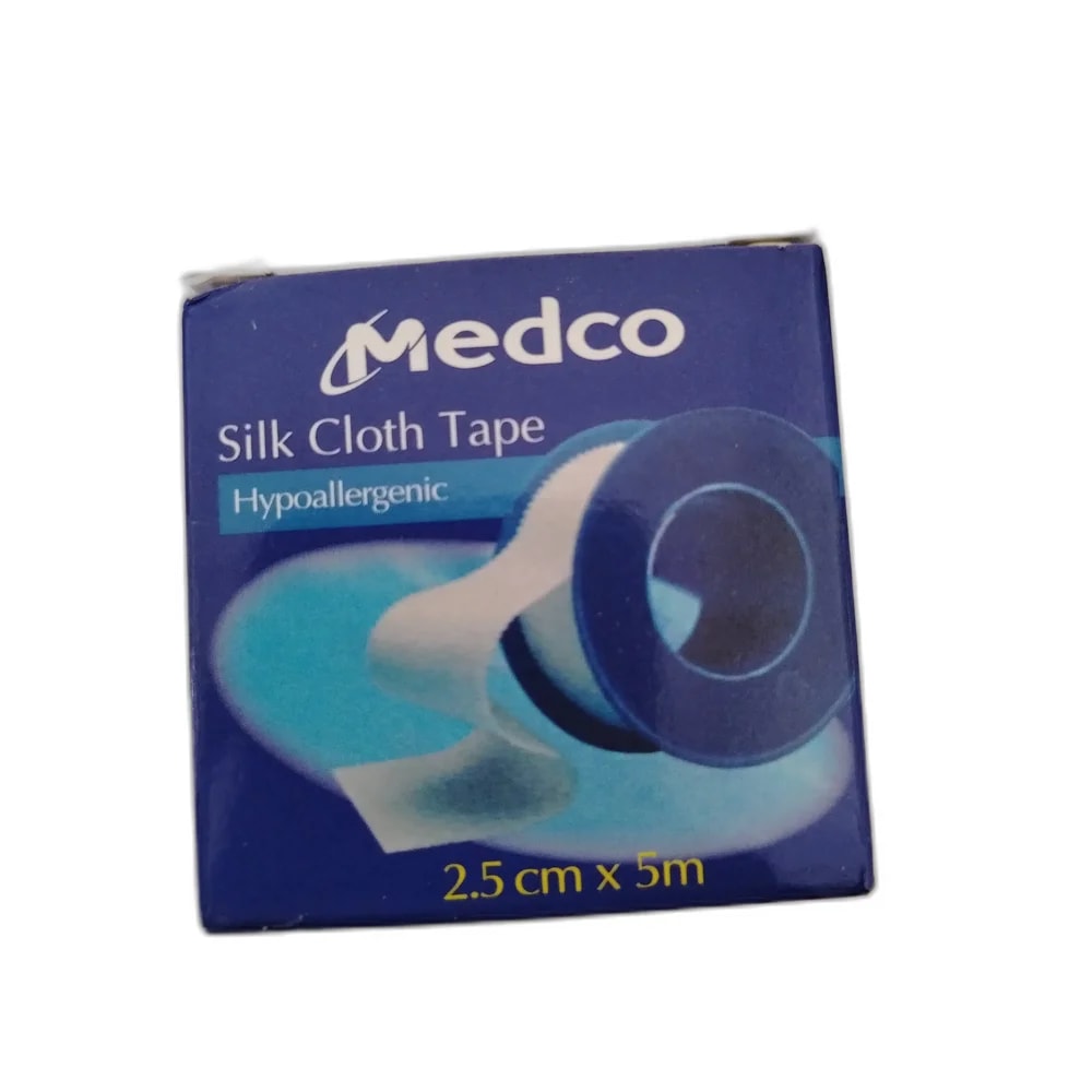 Medco Silk Cloth Tape 2.5 cm x 5 m - Oudom Puthik Pharmacy