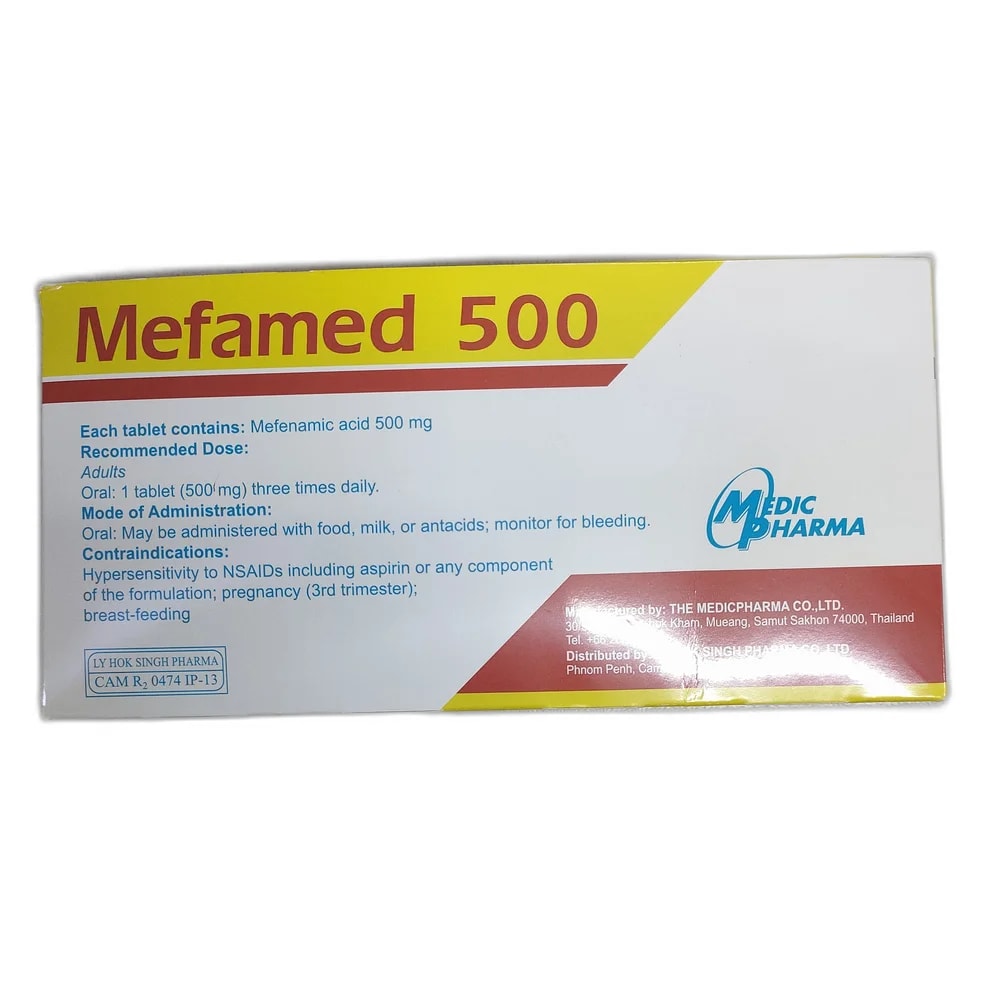 Mefamed 500 500 mg - Depot de Pharmacie B Rotha