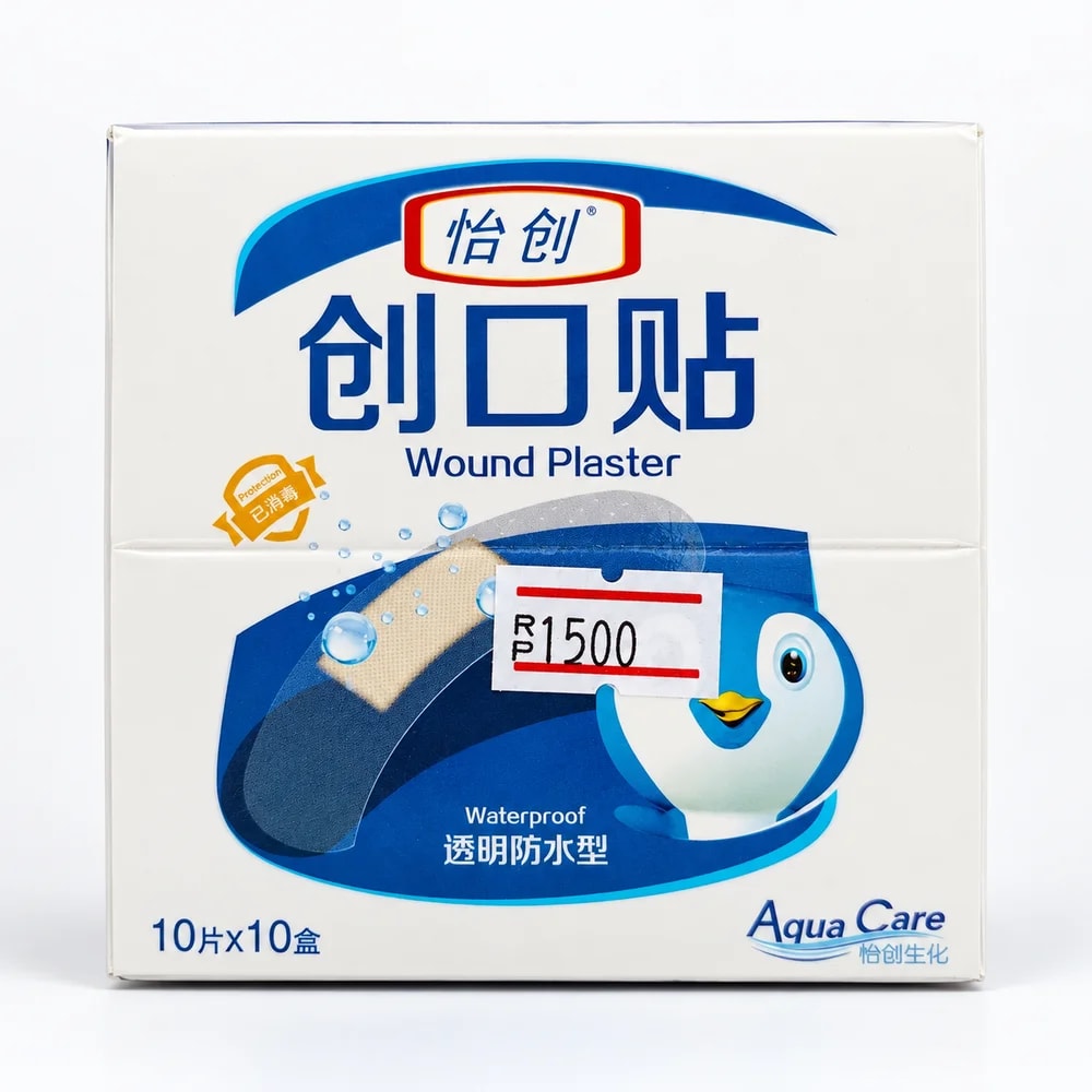 Aqua Care Wound Plaster Waterproof 10 pieces x 10 boxes - Pharmacy Krech hong
