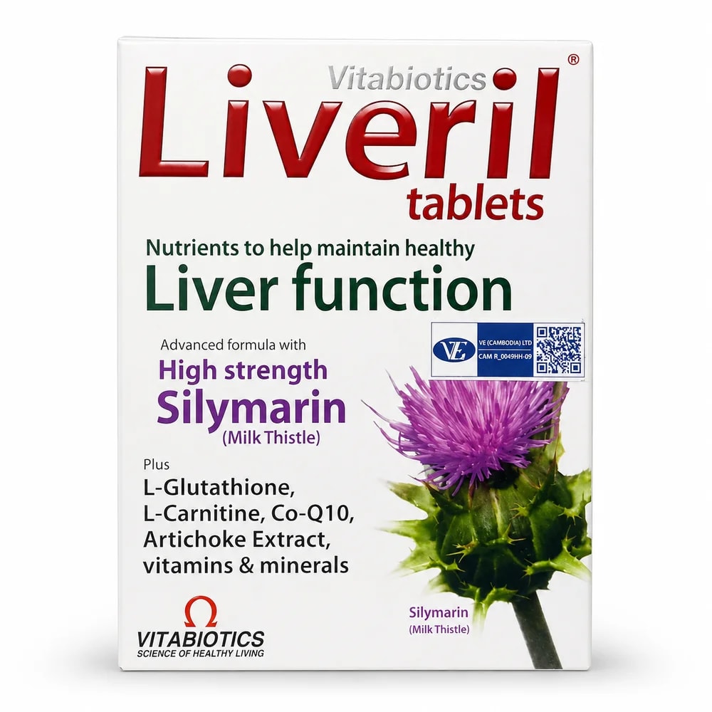 Liveril High-strength silymarin and micronutrient formula for liver function - Kim Yi