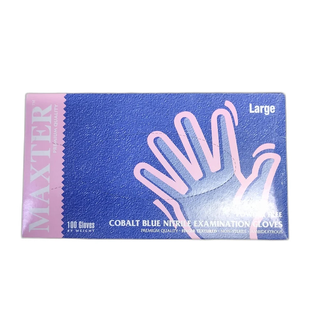 Maxter Nitrile Examination Gloves Large - Depot de Pharmacie B Rotha