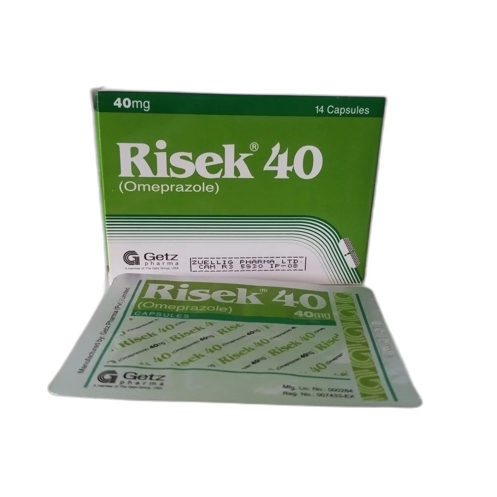 Risek 40 mg - ឱសថស្ថាន សុខលាភ